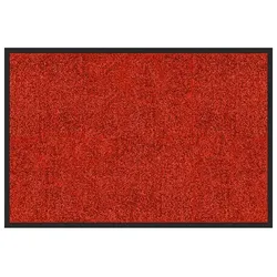 KARAT Schmutzfangmatte "Rhine" - Sauberlaufmatte Fußmatte Türvorleger / 40 x 60 cm (Rot)