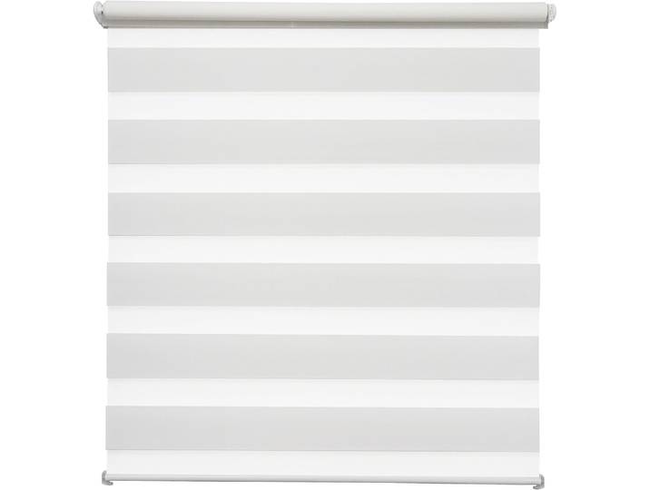 Doppelrollo INDEKO Simply-Fix Doppelrollo , weiss (weiß, weiß, weiß), B:80cm H:160cm, Polyester, Rollos, Doppelrollo, Verdunklung, Lichtfilterung, Sichtschutz, UV-Schutz