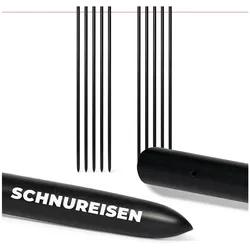 Novatool Sparset 20x Schnureisen Ø16 x 1000mm , Schnurnägel Schnurnagel Erdnägel für Richtschnur , Richtschnurhalter Erdnagel Eisenstange Pflasternagel Erdungsstange Stab Rankhilfe Nivellierstaange
