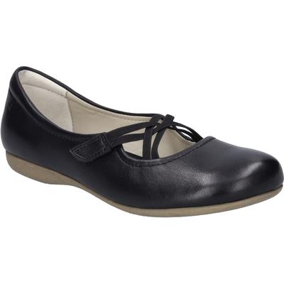 Ballerina JOSEF SEIBEL "Fiona 39, schwarz", Damen, Gr. 42, schwarz, Obermaterial: 100% Rindsleder Leather cow., Schuhe Ballerina