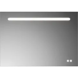 burgbad Lin20 Lichtspiegel mit horizontaler LED-Beleuchtung, Melamin, 1000x30x700mm, SIIX100PN529