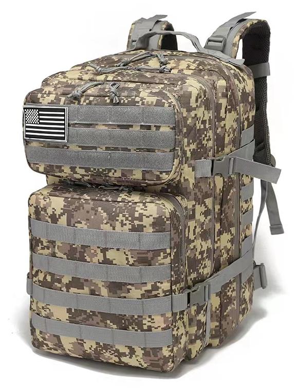Taktischer Rucksack mit einem Fassungsvermögen von 40 Litern (Modell BPT9-40), Muster: Molle ACU Pixel