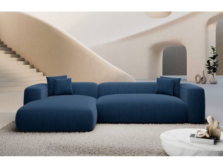 Couch Alcudia L-Form in Stoff