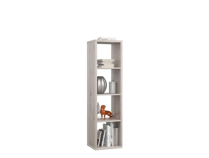 Raumteilerregal >MAURO< Das Raumteilerregal MAURO in Sandeiche (38,2 x 141,8 x 32,9 cm) bietet 4 offene Fächer, belastbar bis 20 kg, modernes Design und wird zerlegt geliefert ? leicht aufzubauen.