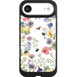 Nivocase Hülle für Apple iPhone Air Handyhülle NIVOcore Case Schwarz Biene Blumen Muster (Apple iPhone Air), Smartphone Hülle, Schwarz