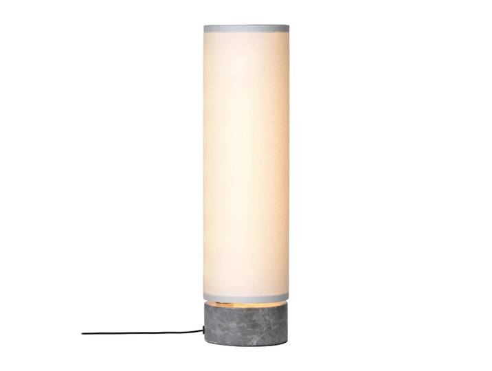 GUBI Lampe de table Unbound Blanc-marbre gris