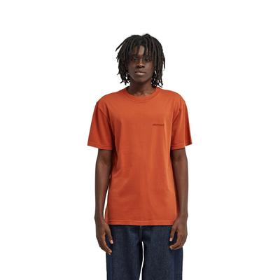Sporttop ELEMENT "Lowcase Pigment", Herren, Gr. S, orange (picante), Obermaterial: 100% Baumwolle., Tops Sporttop