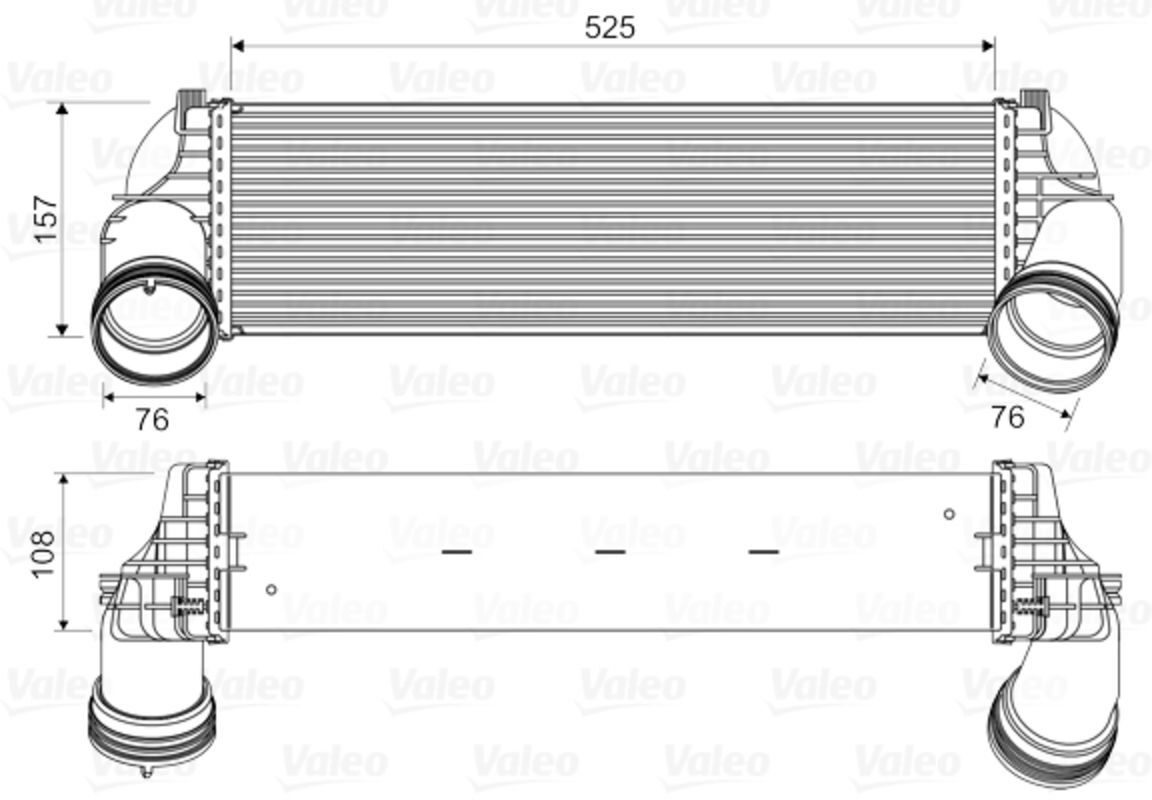 Ladeluftkühler VALEO 818562