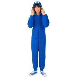 OppoSuits Krümelmonster Onesie für Kinder (158, 164, 170, 176)