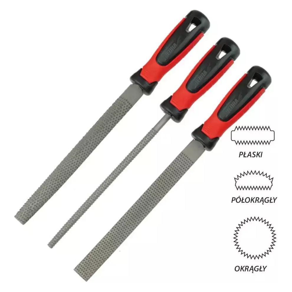 Dedra Holzrasp-Set 3 Stück 200 mm (200 mm) (06C023)