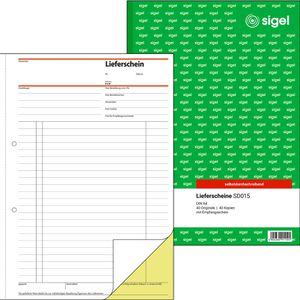 Sigel SD 015 Lieferscheinbuch A4
