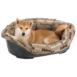 Ferplast Dog Bed With Cushion Sofa 6 Brown - 73x55xh27 Cm (Hund), Hundebett + Katzenbett