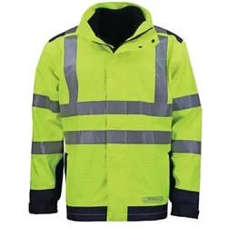 Asatex,  Wetter-, Flamm- und Warnschutzjacke Grösse L gelb/blau (L)