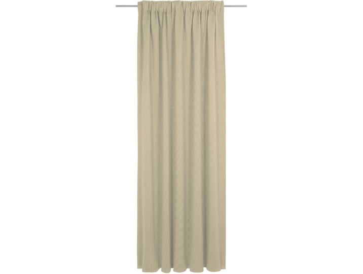 Vorhang ADAM Uni Collection light , beige, B:142cm H:155cm, Baumwolle (Bio-Baumwolle), Gardinen, Vorhang, aus 100% Bio-Baumwolle