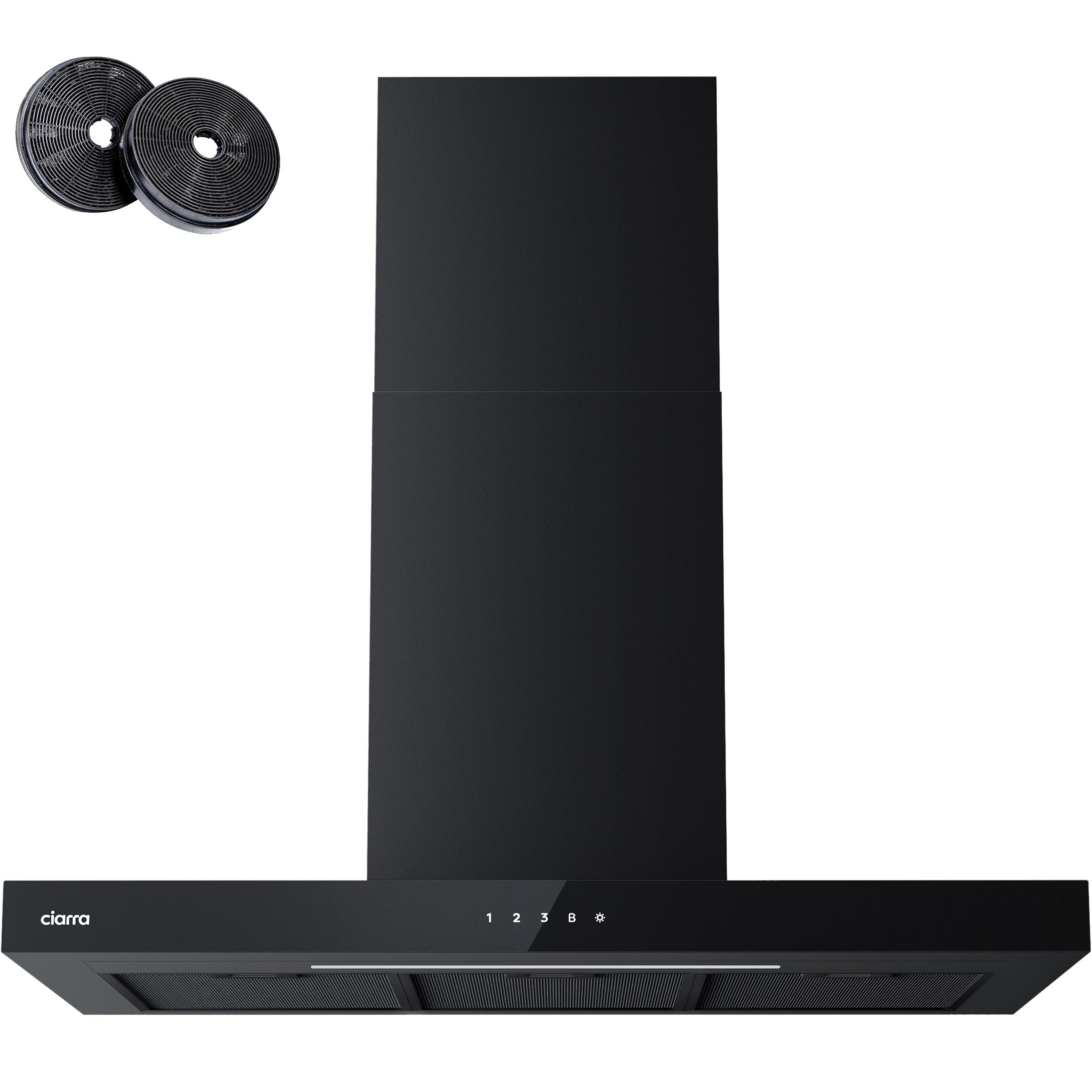 CIARRA Wandhaube 90cm A+++ 709 m³/h Dunstabzugshaube WIFI +APP & Touch Control Boost VMB9102