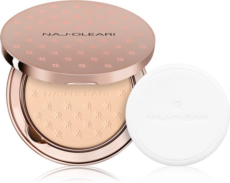 Naj Oleari Skin Caress Pressed Powder compact powder with mattifying effect shade 02 Peach Pink 9.5 g