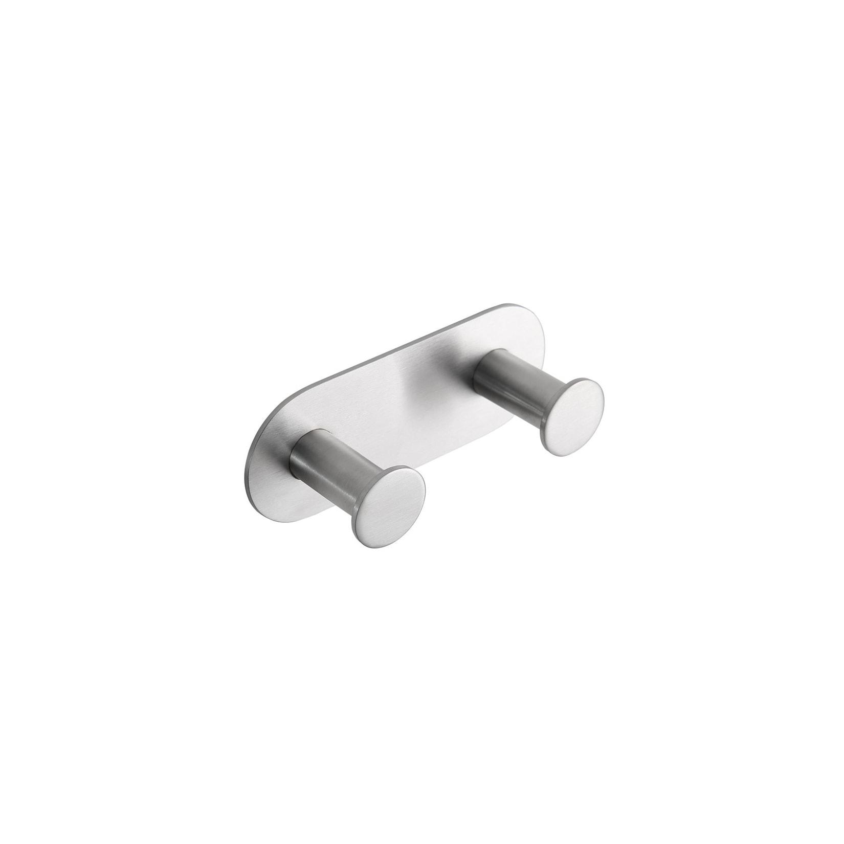 Brillantbad BEASY Kleiderhaken Edelstahl gebürstet 31x115x45 mm für Bad & Küche >> zum Kleben