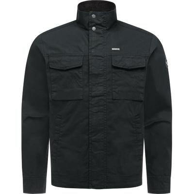 Anorak RAGWEAR "Murpho Vintage", Herren, Gr. XL (54), schwarz, Cord, Obermaterial: 100% Baumwolle. Futter: 100% Polyester, gerade hüftlang, hoch geschlossener Ausschnitt, Ärmel mit Ärmelschlitz normaler Saum mit Druckknopf, Jacken, Geradlinige...