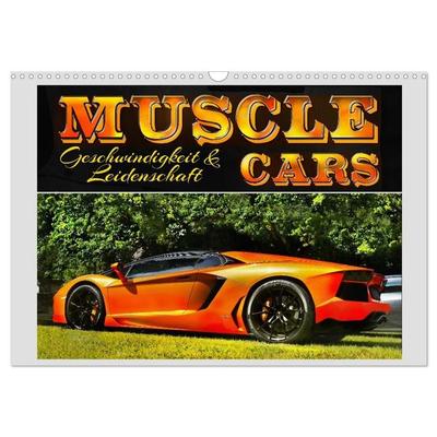 Muscle Cars, Geschwindigkeit und Leidenschaft (Wandkalender 2027 DIN A3 quer), CALVENDO Monatskalender