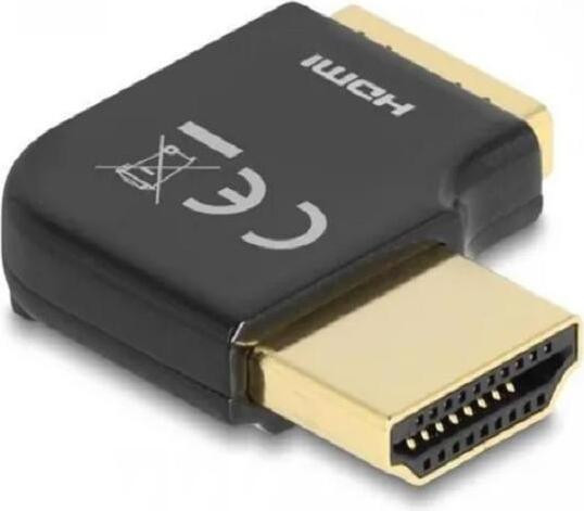 Delock 60015 HDMI Adapter Stekker naar Buchse 8K 60 Hz Metaal