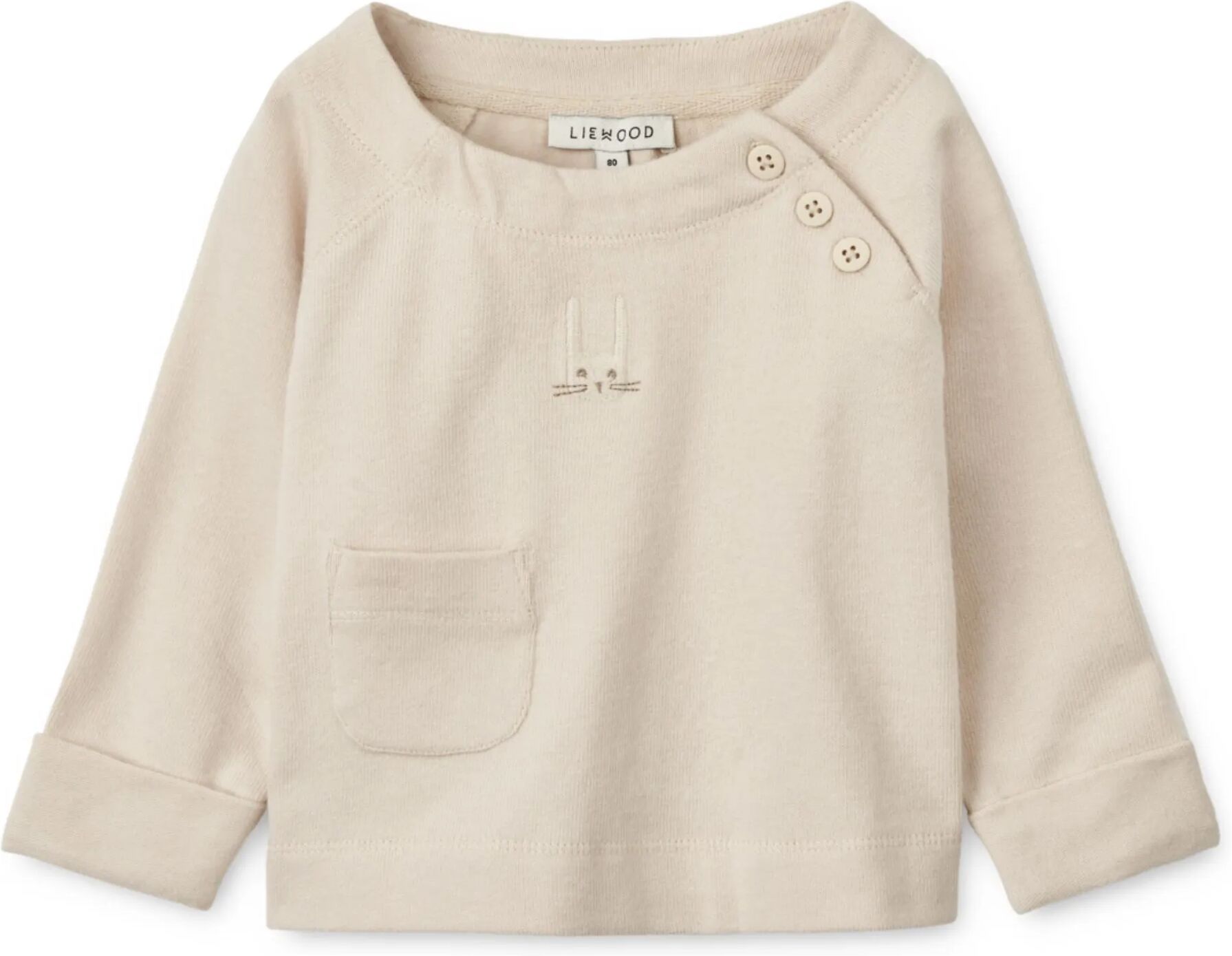 Liewood T-shirt Augustin Lapin Ecru 9 mois