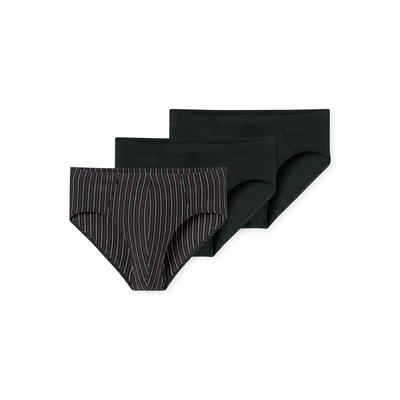 Slip SCHIESSER "Slip 3PACK Supermini "95/5" 3er Pack", Herren, Gr. XXL, schwarz, Obermaterial: 95% Baumwolle CO. 5% Elasthan EL., Unterhosen Slip