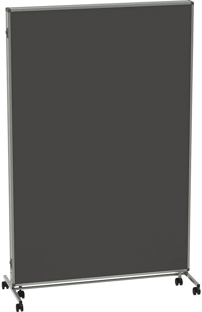 Präsentationswand, faltbar und mobil, HxBxT 1905 x 3640 x 500 mm, dunkelgrau eurokraft basic