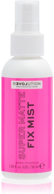 Revolution Super Matte Fix Mist 2-in-1 primer and setting spray with matt effect 50 ml