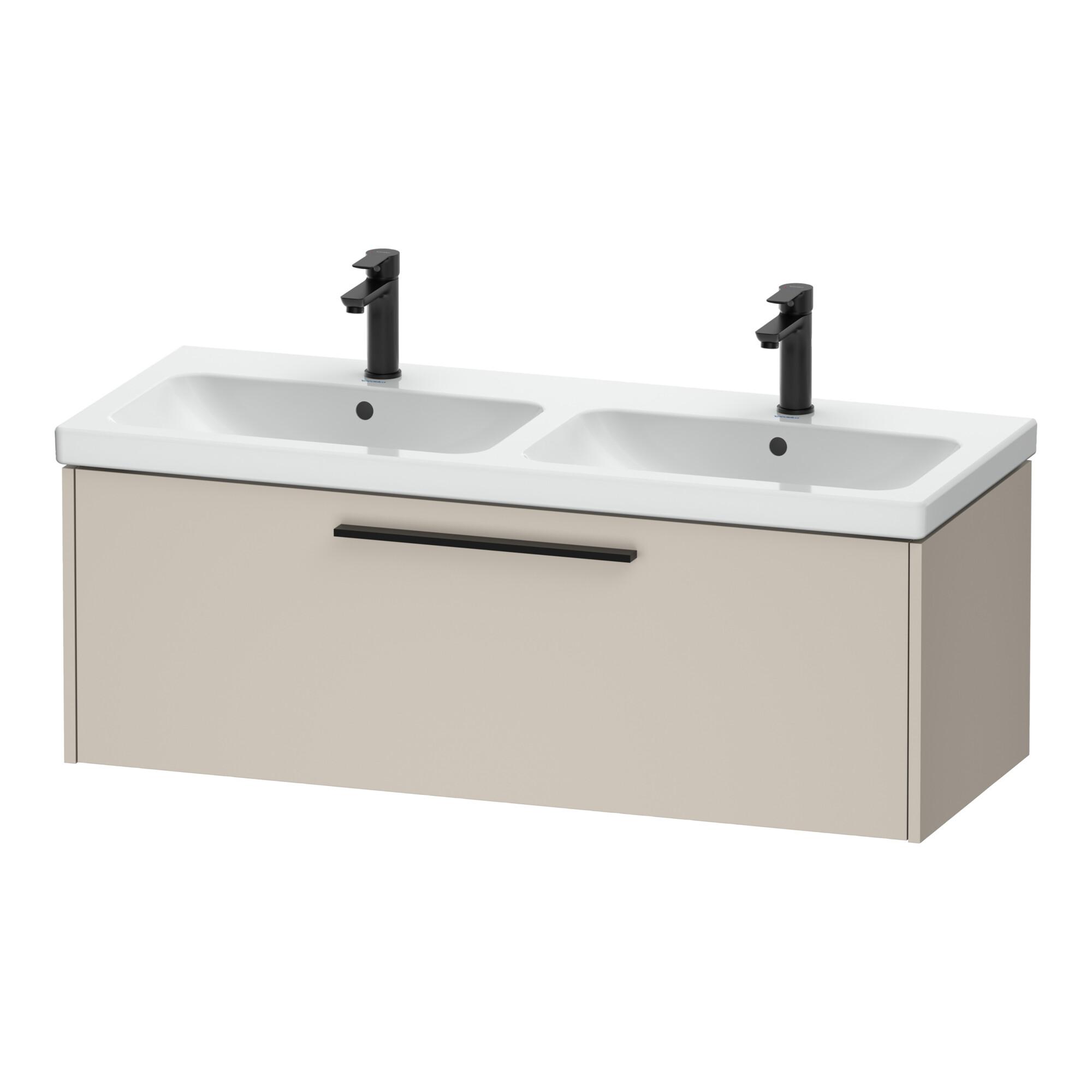 Duravit Waschtischunterschrank D-Code 118,4x40x46cm, 1 Ausz., Tau ma, Gr. sw (DC46690BD910000)
