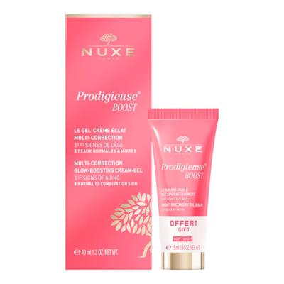 Nuxe PBoost Gel-Cre.40ml+grat.Ölbalsam Nacht 15ml 1 St Kombipackung
