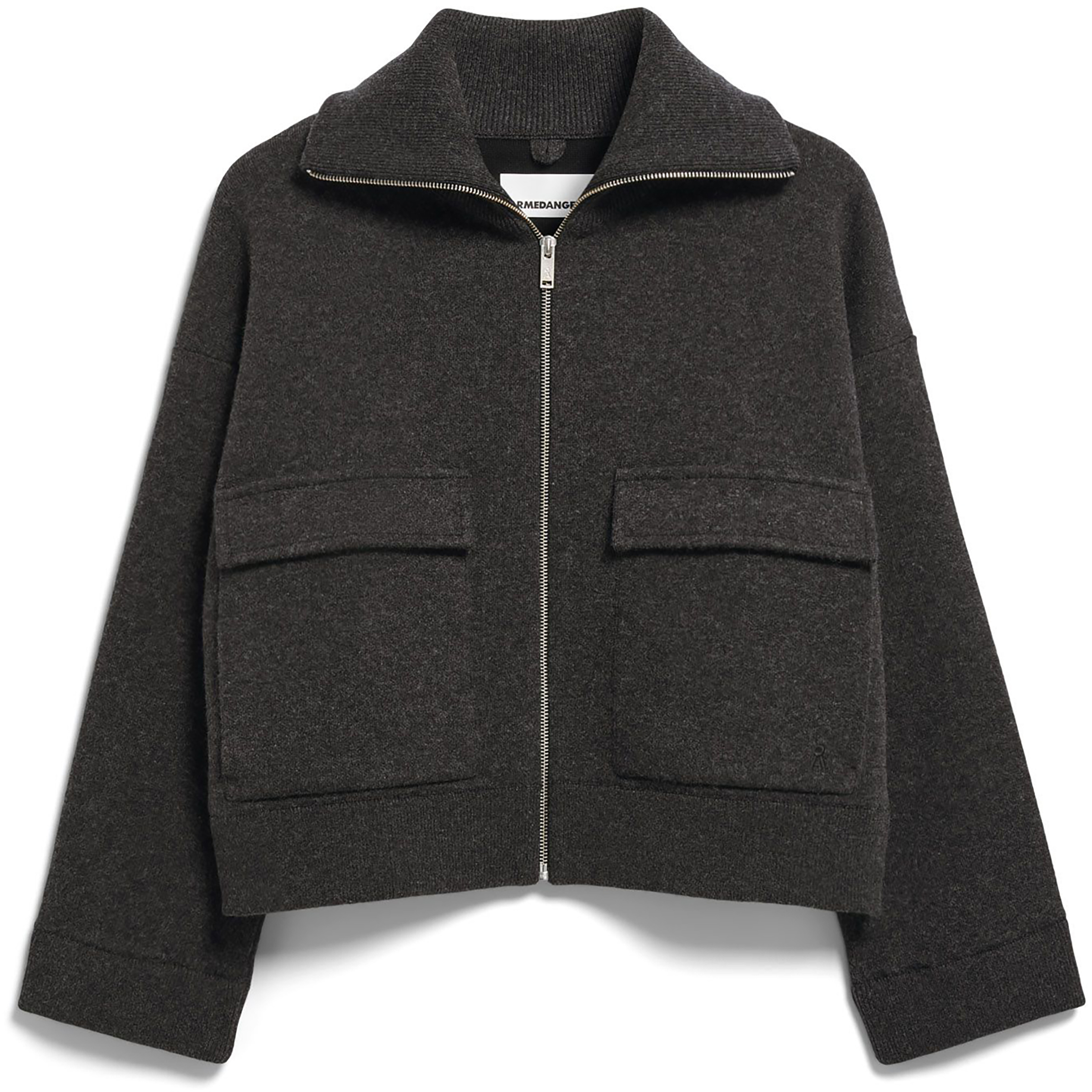 Armedangels Cotton-Wool Knit Damen Freizeitjacke, Parkas grau Größe M Lifestyle Hautfreundlich