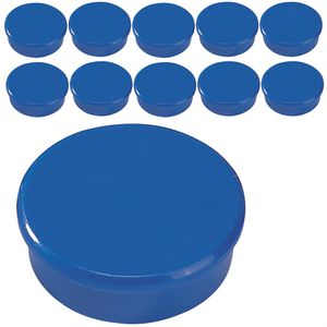 Dahle Magnete 95538-21463, blau, Ø 38 mm, Höhe 13,5 mm, 10 Stück