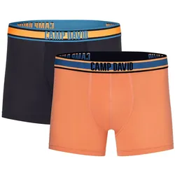 2er Pack CAMP DAVID Boxershorts Herren 5456 - paris blue mix M