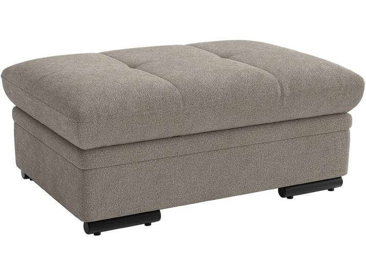 Polsterhocker SIT & MORE Viola, B: 102 cm , grau (taupe), B:102cm H:43cm T:68cm, 100% Polyester, Hocker, Polsterhocker, mit praktischen Stauraum