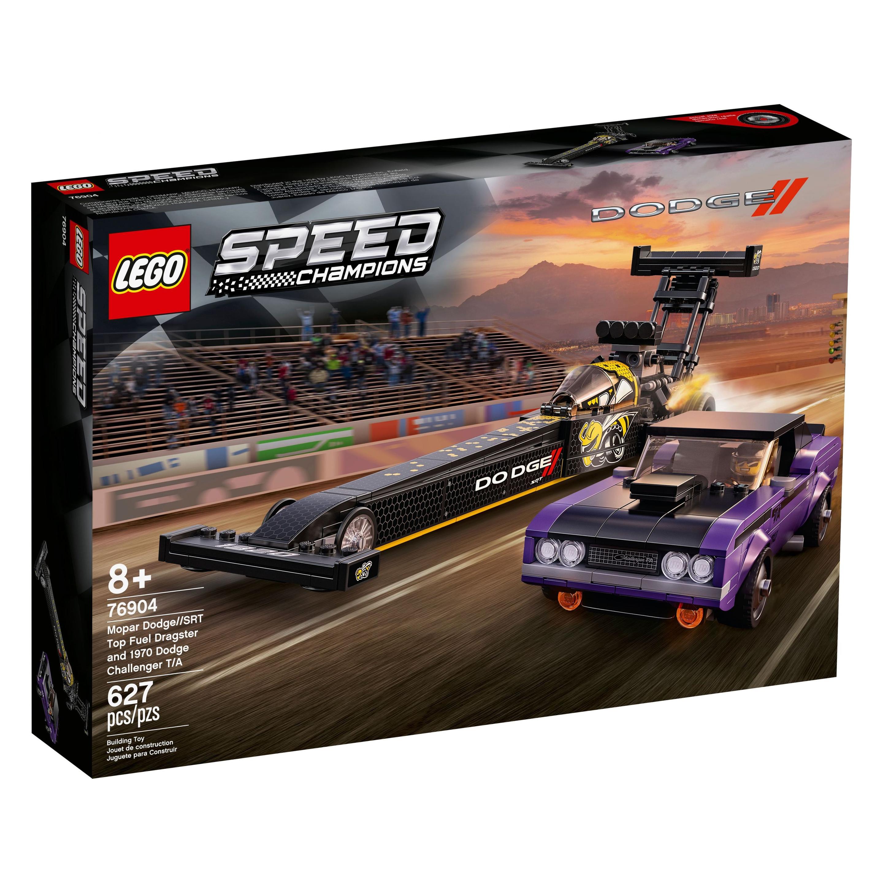 LEGO Speed Champions Mopar Dodge//SRT Dragster & 1970 Dodge Challenger - 76904 NEU! Teile 627x (76904)