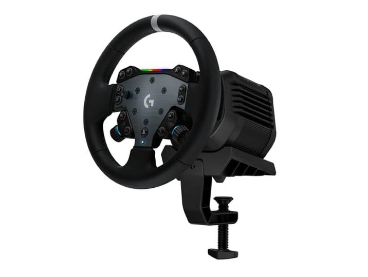 Logitech G RS50 System, 3-delige opstelling sim-racestuurwiel - RS50 Wheel Base met 8-Nm Direct Drive, RS Wheel Hub met 13 knoppen en RS Round Wheel 28-cm - Voor PS5/PS4/PC - Zwart