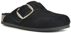 Women's Big Sur Mule by White Mountain in Black Suede Fur (Size 10 M)