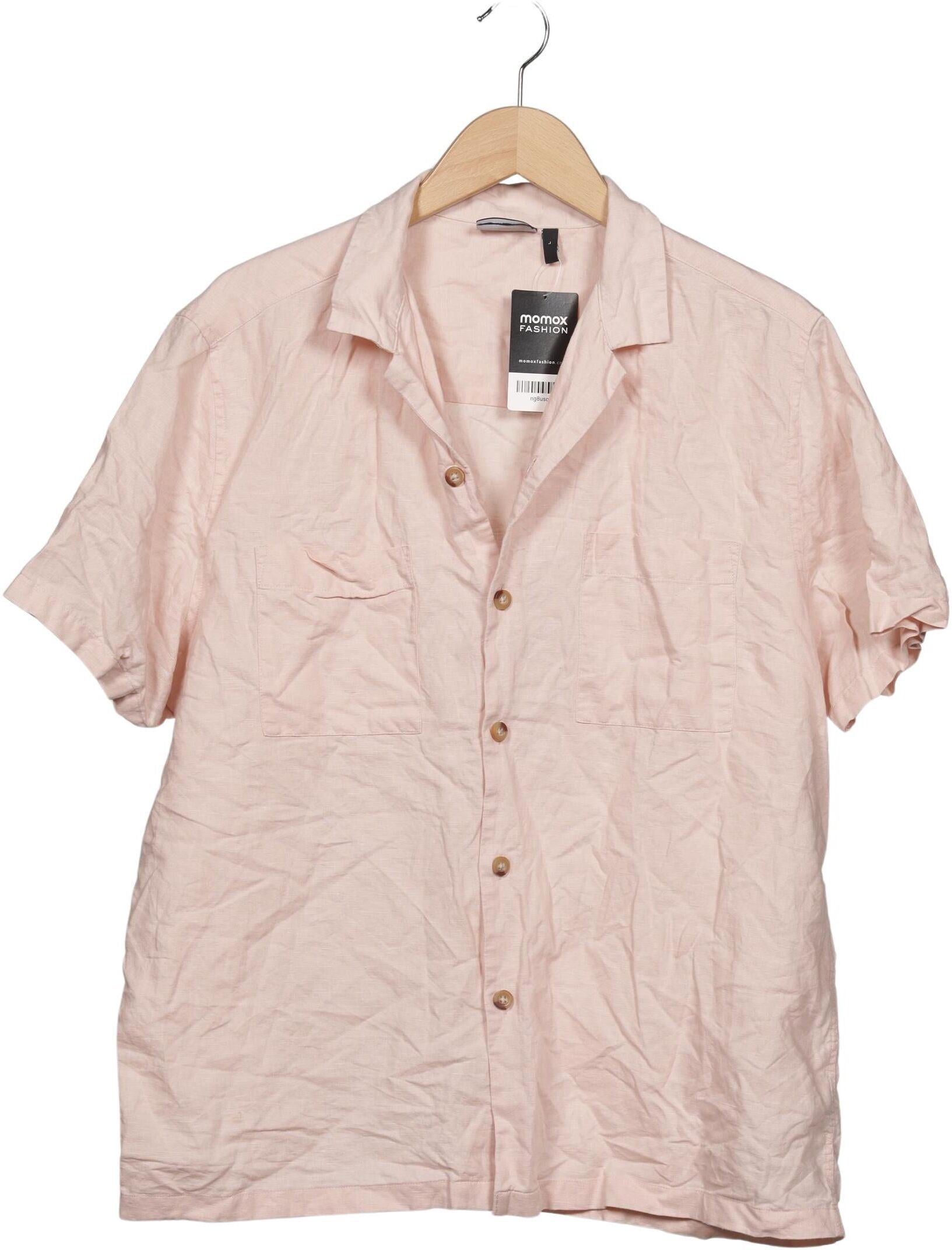 asos Herren Hemd, Pink, Gr. L, Leinen / Baumwolle - Second Hand