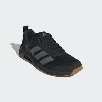 Trainingsschuh ADIDAS PERFORMANCE "DROPSET CONTROL", Herren, Gr. 44, schwarz (core schwarz, grau four, core schwarz), Textil, Schuhe, für besseren Halt beim Gewichtstraining