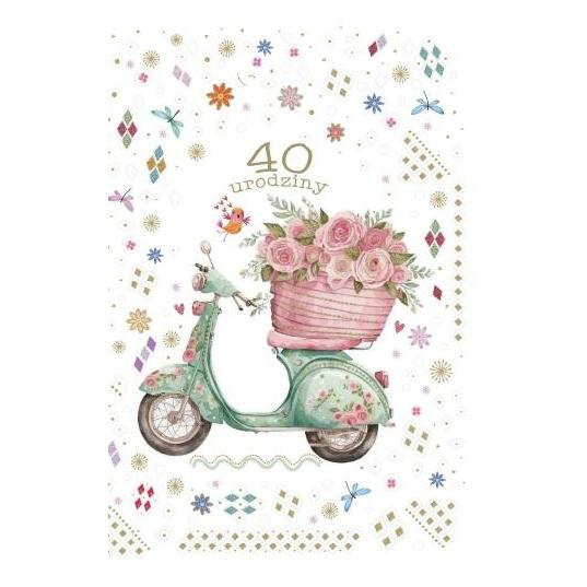 Teka Grusskarte zum 40. Geburtstag (47995574)