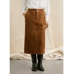 Pepe Jeans für Damen. PL9011888 Brauner Rina-Rock (M), Lässig, Leder