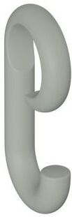 Hewi 477 Haken 477.30B02095 105x50mm, zum Aufschieben, matt, felsgrau