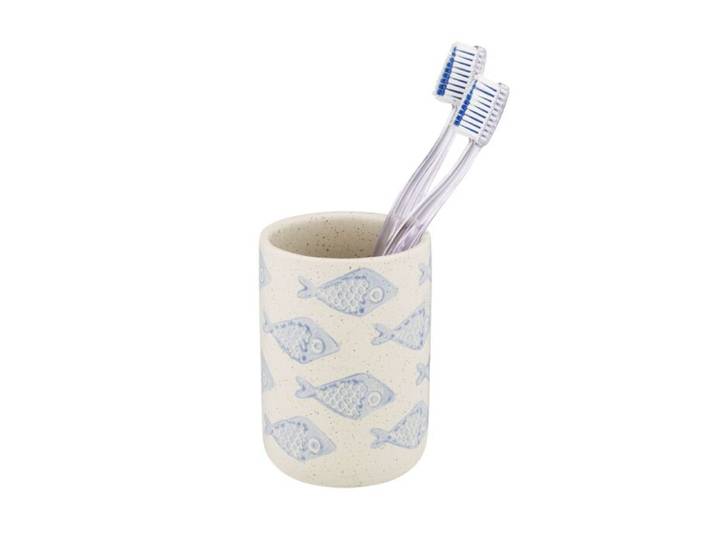 Mundspülbecher Aquamarin aus Keramik