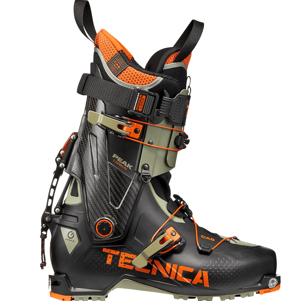 Tecnica Zero G Peak Carbon black/camp green - 27 / 27.5