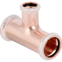 Geberit, Rohrverbindungstechnik, T-Stück Mapress d= 42x18x42mm, reduziert, Kupfer (T-Verbindung)