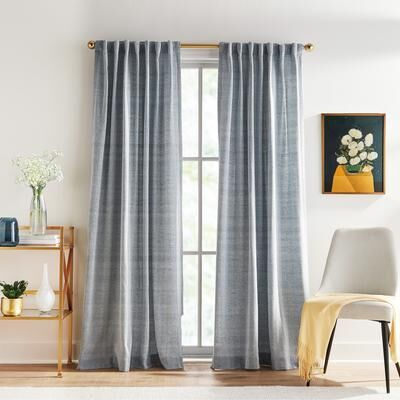 Peri Home Herringbone Curtain Panel Pair