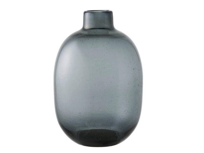 Vase Vase, Schwarz, Glas, rund, 35 cm, Dekoration, Vasen, Glasvasen