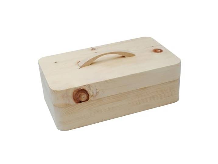 JOWE Zirbenbrotdose Brotbehälter aus Zirbe Brotaufbewahrungsbox aus Holz Brotkasten aus Zirbe