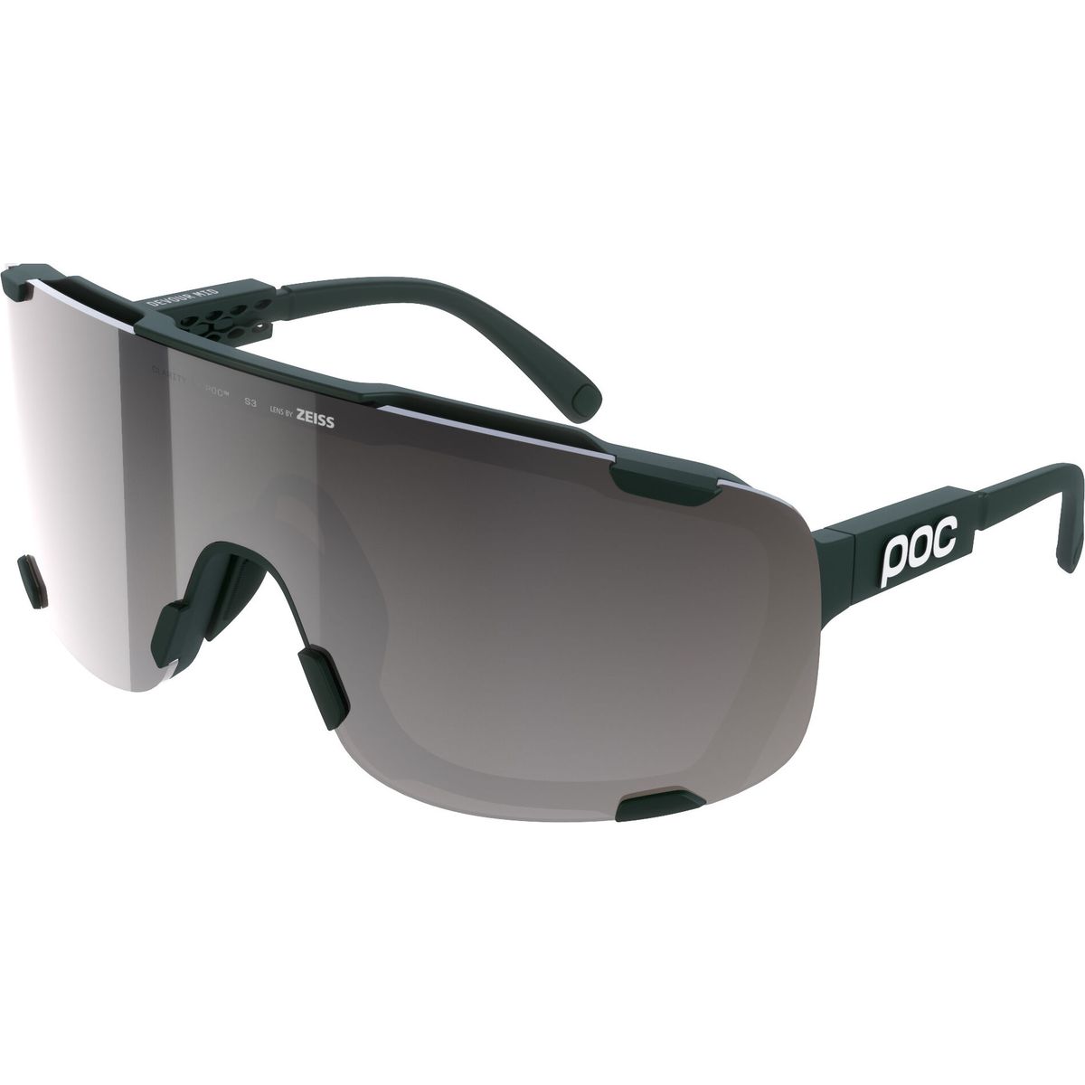 POC Devour Mid pargasite green/clarity road/sunny silver (9623) One Size MA10129623ONE1
