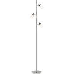 Brilliant  Lea  LED  Standleuchte  3flg  eisen/chrom